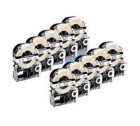 TBXwsofl 10PK 3WBN Etiqueta Negra sobre Blanca de 9 mm Compatible con Suministros de Impresora LW-300 LW-400 LW-K400 para número de Pieza SS9KW