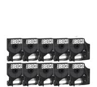 TBXwsofl 10PK 45010 Compatible D1 Cinta Transparente 12mm Negro sobre Transparente para LabelManage 160 máquina de Etiquetas portátil Suministros de Impresora