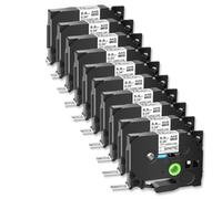 TBXwsofl 10pk 8.8m Tubos de retiro de Calor Black on White Label 4.92 pies compatibles con HS 221 HSE 221 Modelos de Impresora para el número de Pieza 8K192725B