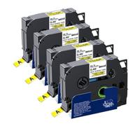 TBXwsofl 4 Uds Tubo termorretráctil HSe631 HSe-631 11,7mm x 1,5 m Cartucho de Cinta de Etiqueta