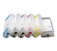 TBXwsofl 6 x 130 ml Cartucho de Tinta Recargable Compatible con 72 72 T610 T620 T1120 T1200 PS T1300 T2300 T770 T790 T795 CISS CIS Universal Fit Tercera