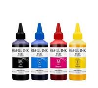TBXwsofl Botella de Tinta ecosolvente de 100ML, Compatible con Suministros de Impresora DX5 DX6 DX7 DX10, Cabezal de impresión 4800 4880 R2000 TX800 1390 1500W L800 L1800(BK C M Y)