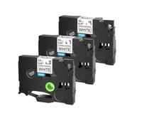 TBXwsofl Capturas de Etiqueta TZE S231 12 mm Adhesivas acrílicas laminadas compatibles con TZ TZE S231 131 631 para impresoras de Etiqueta(3PK Black on White)