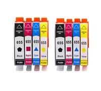 TBXwsofl Cartucho de Tinta 655XL Compatible con Suministros de Impresora Deskjet 4615 3520 3525 4620 4625 5525 6520 6525(2 Set)