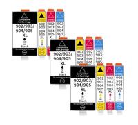 TBXwsofl Cartucho de Tinta 902XL 903XL 904XL 905XL Compatible con Suministros de Impresora Officejet Pro 6950 6951 6954 6960 6970 6975 6968 6978 6979 6971(3 Set)