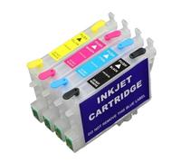 TBXwsofl Cartucho de Tinta Recargable vacío con Chip T0441 T0442 T0443 T0444 Compatible con Modelos de Impresora C86 C64 C66 CX4600 C84 C84N CX6400 CX6600 CX3600 CX3650