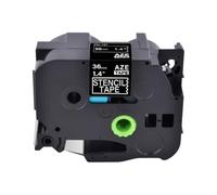 TBXwsofl Cassette de Cinta de Plantilla de Grabado no Adhesivo 18mm 24mm 36mm Negro Compatible con Suministros de Impresora STE-141 STE-151 STE-161(36mm)