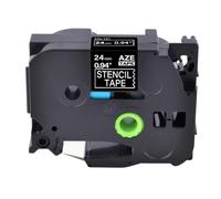 TBXwsofl Cassette de Cinta de Plantilla de Grabado no Adhesivo 18mm 24mm 36mm Negro Compatible con Suministros de Impresora STE-141 STE-151 STE-161(24mm)