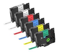 TBXwsofl Cetas de Etiqueta múltiples de 12pk de 12 mm compatibles con TZE 231 TZ 131 631 Cintas Funciona con máquinas de impresoras de Etiqueta