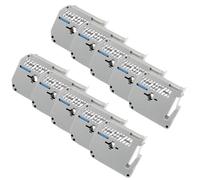 TBXwsofl Cinta de 12 mm M MK231 MK221 MK131 Compatible con PT-70 PT-80 Etiqueta Cinta Adhesiva de Etiqueta para etiquetado para etiquetar(10PK Black on Clear)