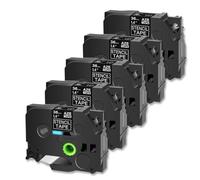 TBXwsofl Cinta de Plantilla 5PK, Negra, no laminada, Compatible con los Modelos de impresoras de Etiquetas PT-1500 PT-530 STe 141 151 161 para número de Pieza 8K1927225B(5Pcs 36mm)