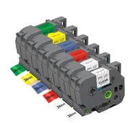 TBXwsofl Cinta de reemplazo de Fabricante de Etiquetas de 36 mm 5PK 6PK TZE261 TZE161 Cineta de Cassette Compatible para PT PT-3600(6PK Label Tape)