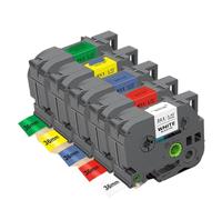TBXwsofl Cinta de reemplazo de Fabricante de Etiquetas de 36 mm 5PK 6PK TZE261 TZE161 Cineta de Cassette Compatible para PT PT-3600(5PK Label Tape)