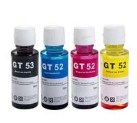 TBXwsofl Compatible con los Modelos de Impresora GT-52 GT-53 GT5820 GT411 GT582 GT410 518 519 510 531 672 726 755 798 Recarga de Tinta colorante(4pcs)