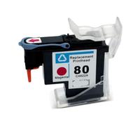 TBXwsofl El Cabezal de impresión Compatible para la Impresora DesignJet Funciona con C4820A C4821A C4822A C4823A User Ins 80 1050 cm 1055cm 1050c más BK C M Y(1PC - Magenta)