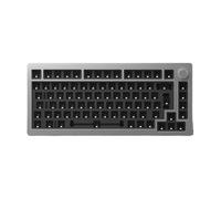 TBXwsofl Kit de Teclado Barebone 75% RGB, versión ANSI ISO de Intercambio en Caliente, Metal mecánico CNC con Estructura de Montaje de Junta Compatible con M1 DIY(Silver ANSI)