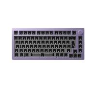 TBXwsofl Kit de Teclado Barebone 75% RGB, versión ANSI ISO de Intercambio en Caliente, Metal mecánico CNC con Estructura de Montaje de Junta Compatible con M1 DIY(Purple ISO)