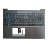 TBXwsofl L340 15 L340 15IRH Reemplazo de Teclado del Teclado Diseño de español francés con la Cubierta Superior de la luz de Fondo Azul de la luz de Fondo(Front+Rear)