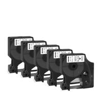 TBXwsofl Paquete de 5 Cintas D1 Negras sobre Blancas de 12mm 45013 compatibles con LabelManage LM 160 420P 280 Suministros de Impresora para el número de Pieza 45013(5PK Black on Whte)