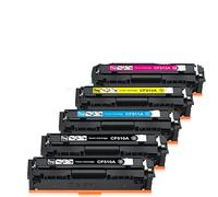 TBXwsofl Paquete de 5 Juegos de tóner CF510A 511A 512A 204A Compatible con los Modelos de Impresora Color Pro M154nw M180nw para el número de Pieza CF510A CF511A CF512A 204A