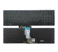 TBXwsofl Teclado de Laptop Compatible para 17 Modelos de Series 17-ar 17-BS 17-AK 17-Ae 17g-BR 17q-BU 17z-AK 17t-BS reemplazo de reemplazo(Crystal KEYCAP)