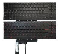 TBXwsofl Teclado portátil Compatible con GS76 Sig.(RU Red Backlit)