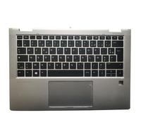 TBXwsofl Teclado portátil Compatible FR GR CF Diseño para X360 1030G3 1030 G3 con Panel táctil retroiluminado(French)