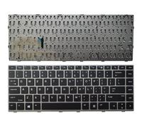 TBXwsofl Teclado portátil Compatible para 840 G5 846 G5 745 G5 con diseño de Marco Gris EE. UU.(NO Backlit)