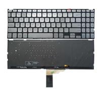 TBXwsofl Teclado portátil Compatible para FL8700 Y5200F Y5000F Y5200FB V5000 V5000D V5000F X509 M509 X509FA X509FB X509JA X509MA X509UA X509UB Modelos(Silver with Backlit)