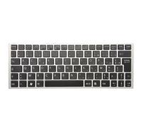 TBXwsofl Teclado portátil Compatible para Modelos VPC YA15EC YA16EC Ya25EC YA26EC YB15JC YB35JC PCG 31311T 31311U 31211W 31211N en Colores Plateados y Negros(Black)