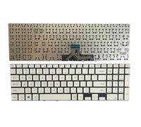 TBXwsofl Teclado portátil Compatible para NP 500R5H-X01CN 500R5K 500R5H 500R5L Modelos en Opciones de Color en Blanco o Negro(White)