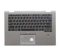 TBXwsofl Teclado portátil retroiluminado con la Cubierta Superior de Palmrest SM10M69917 SM10M69920 Compatible con X1 3rd Gen y Modelos similares(Silver)