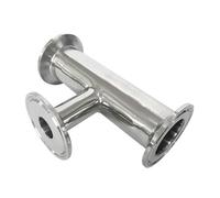 TBZFNZXF 19/25/38/51/63/76 mm x 3.8 cm x 5.1 cm 6.3 cm 7.6 cm Tri Clamp Reductor Tee 3 vías SS304 inoxidable (51 a 38 mm)