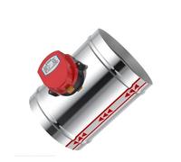 TBZFNZXF Válvula solenoide de aire de acero inoxidable de 220 V y 100 mm, amortiguador de conducto de aire, válvula de conducto de ventilación (100 mm, 220 V)