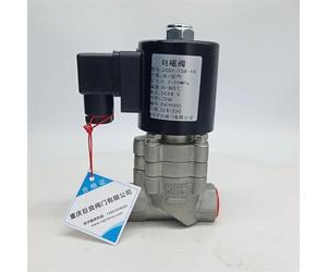 TBZOQAID Válvula solenoide de 2 vías operada por piloto 100 Bar, Orificio 1/2, 15 mm, SS304, válvula Gran caudal DN15 for Agua y Aire(G-36V)