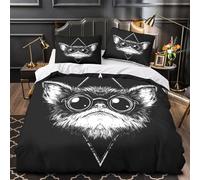 TBZXEEWOE Escultura de Jirafa Funda de Edredón Suave 3 Piezas Diseño 3D Cremallera Oculta Incluye Fundas de Almohada Transpirable Diseño Moderno Funda Edredon for niños y niñas Super King（260x220cm）