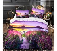 TBZXEEWOE Vista del Templo al Atardecer Funda de Edredón Cierre de Juego de 3 Piezas Estampado 3D Incluye Fundas de Almohada Arquitectura Antigua Funda Edredon for Adolescentes Double（200x200cm）