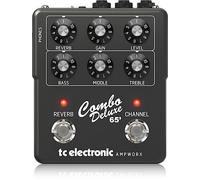 TC Electronic COMBO DELUXE 65' PREAMP Pedal de guitarra | Preamp de doble canal con controles de canal independientes, reverberación por resorte incorporada y salidas dedicadas para DI y auriculares.