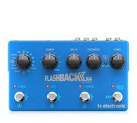 TC Electronic FLASHBACK 2 X4 DELAY Pedal de retardo insignia ampliado con 3 interruptores MASH, nuevos retardos de cristal, analógicos y de cinta y 6 preajustes de retardo