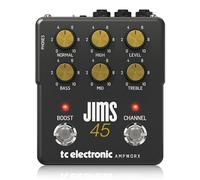 TC Electronic JIMS 45 PREAMP Pedal de Guitarra | Preamp de guitarra de doble canal con controles de canal independientes, refuerzo pre/post y salidas dedicadas para DI y auriculares.