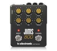 TC Electronic JIMS 800 PREAMP Pedal de Guitarra | Preamp de Guitarra de Doble Canal con Controles Independientes de Canal, Aumento Pre/Post y Salidas Dedicadas para DI y Auriculares