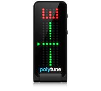 TC Electronic Afinador de clip POLYTUNE CLIP Polifónico True Strobe Negro lustroso
