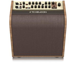 TC Helicon HARMONY V60 Amplificador acústico de 2 canales de 60 vatios con procesamiento vocal, Looper, altavoz concéntrico dual Tannoy y pedal de 4 botones