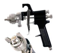 TC TECHNIC - Pistola de Pintura Neumática - Pistola Pulverizadora de Pintura para Unidad Pulverizadora de Pintura PT 1,8mm HP - con Conexión de 3/8 Pulgadas, 2 Reguladores para Aire y Material, PQ-2UA