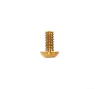 TC4 - Pernos de freno de disco de aleación M5 x 10 mm para bicicleta y scooter eléctrico, compatibles con frenos de disco delanteros traseros y rotores de seis agujeros (dorado)