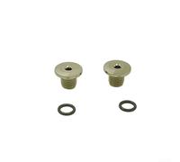 TC4 Tornillo de titanio para palanca de cambios de bicicleta, tornillo de puerto de aceite, compatible con R7020 R8020 R9120 R9170 Series Negro Plata (B-Plata 2 piezas)