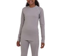 TCA Camiseta de Manga Larga de Entrenamiento SuperThermal para Niñas - Gris Claro, S Niñas (6-8 Anos)