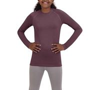 TCA Camiseta de Manga Larga de Entrenamiento SuperThermal para Niñas - Morado, L Niñas (10-12 Anos)