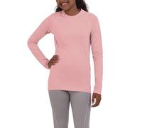 TCA Camiseta de Manga Larga de Entrenamiento SuperThermal para Niñas - Rosa, L Niñas (10-12 Anos)