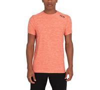 TCA Camiseta Deporte Hombre - Camiseta Tecnica Hombre de Manga Corta para Gym Correr Padel Senderismo - Camisetas Gym Hombre de Secado Rápido - Naranja, 2XL